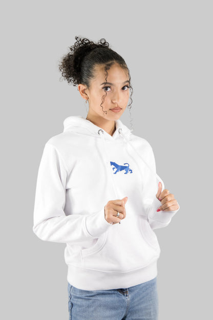 sweat blanc femme broderie