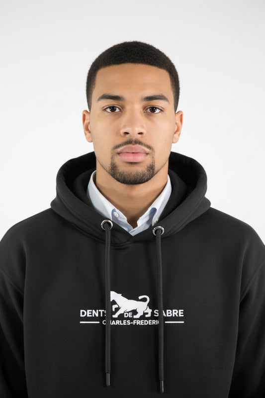 Sweat à capuche Homme Signature — Noir
