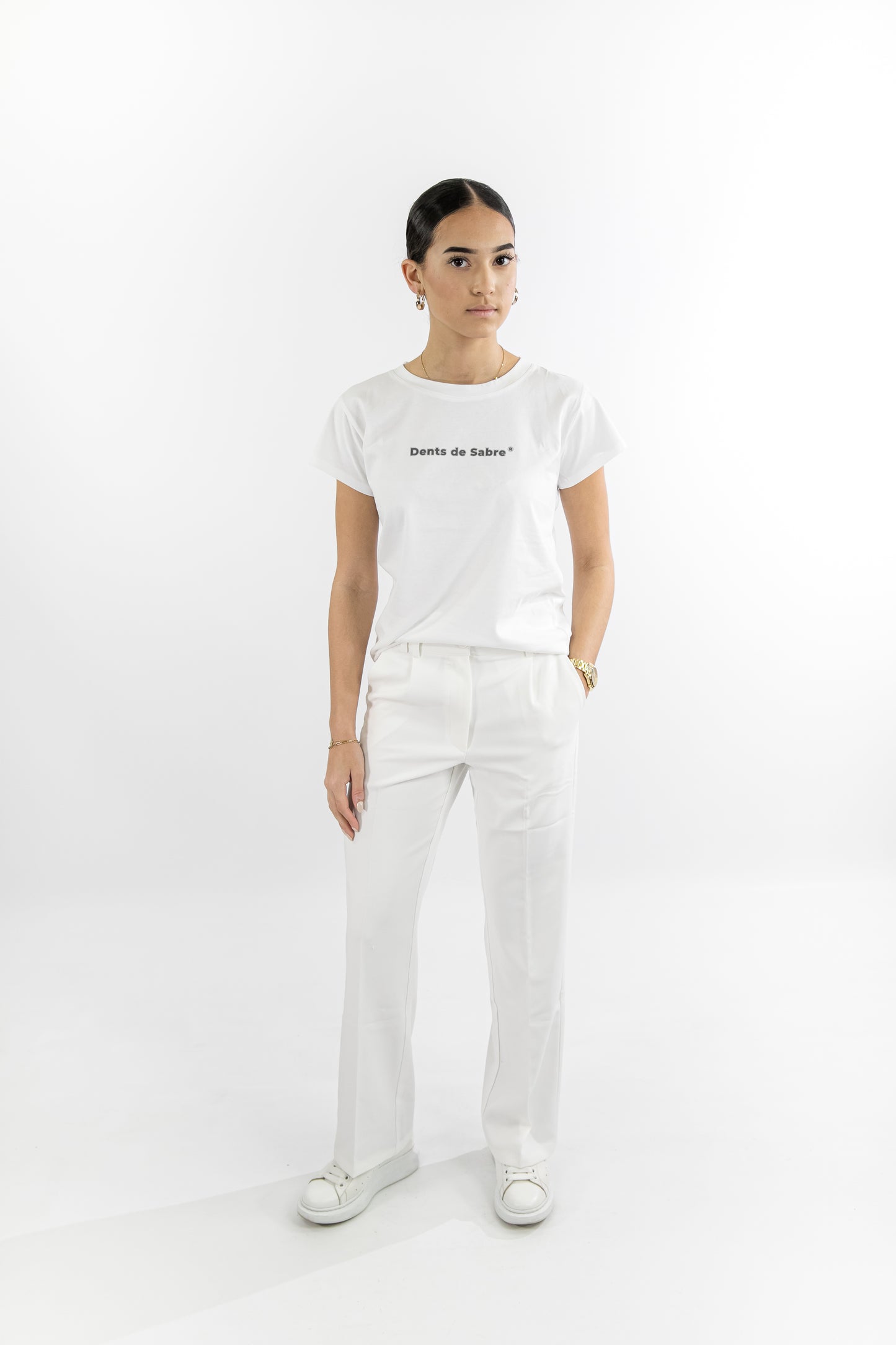 T-shirt femme blanc Armada fabriqué en France