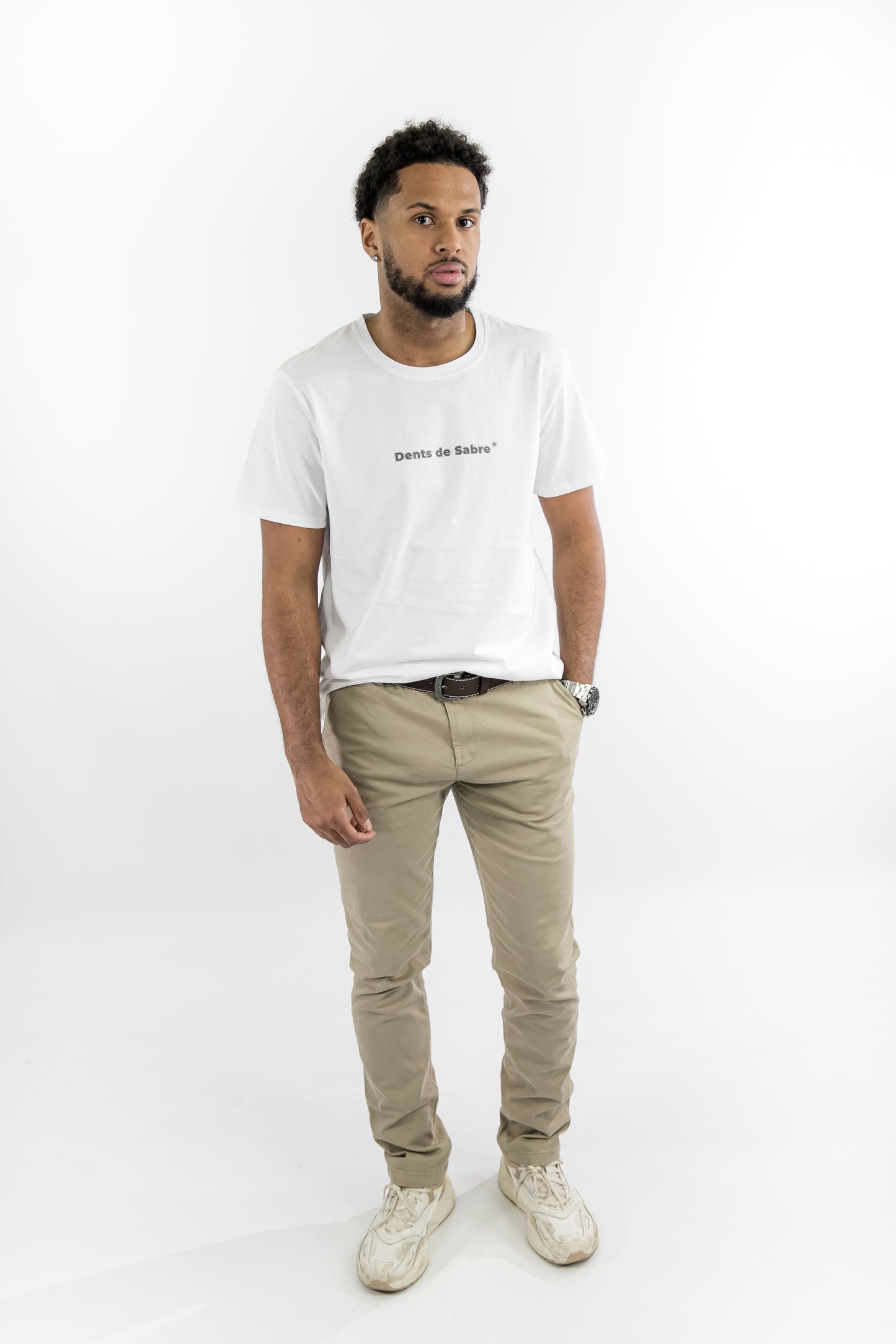 T-shirt homme blanc Armada fabriqué en France