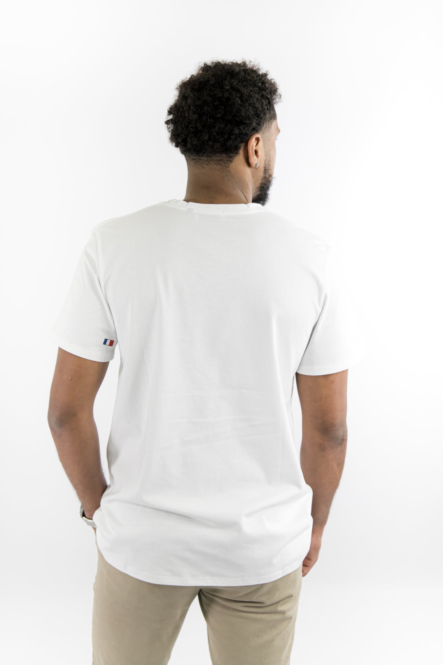 T-shirt homme blanc Armada fabriqué en France