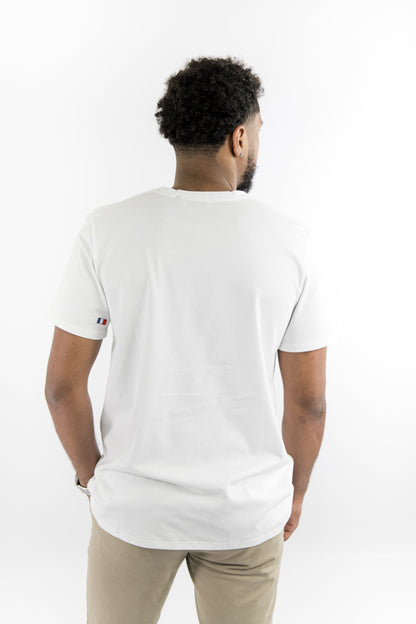 T-shirt homme blanc Armada fabriqué en France