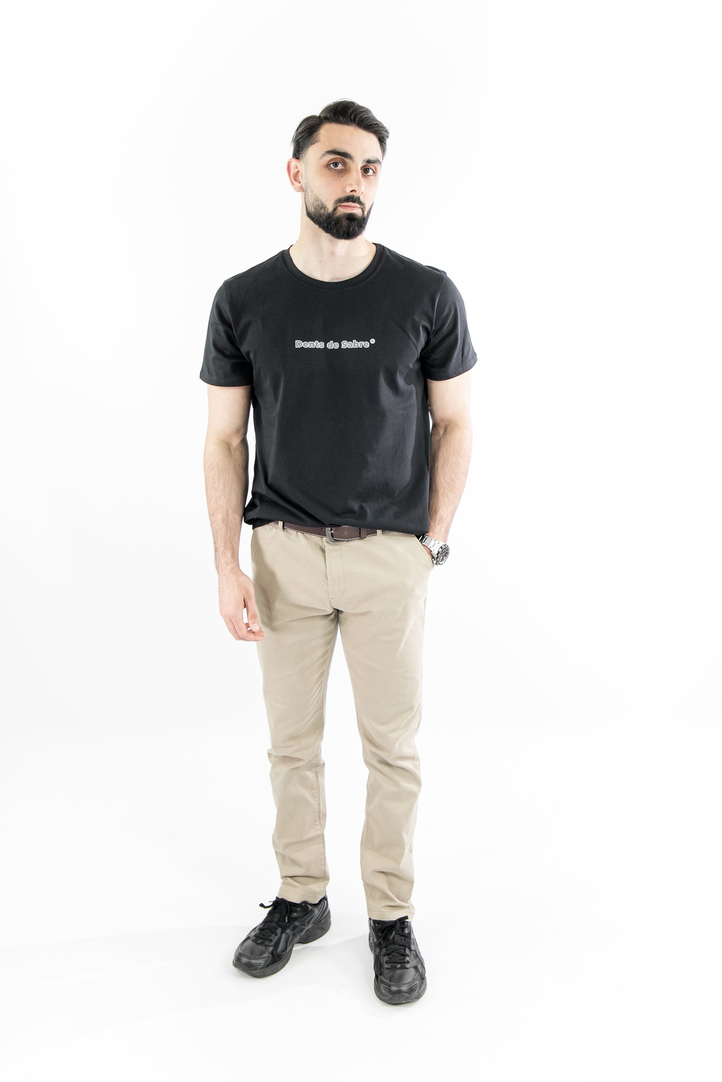 T-shirt homme noir Armada fabriqué en France