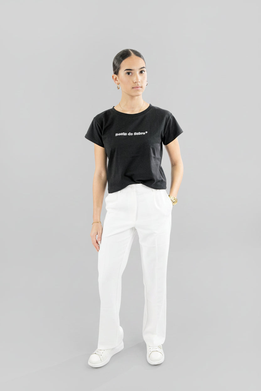 Schwarzes Damen-T-Shirt Empreinte, hergestellt in Frankreich