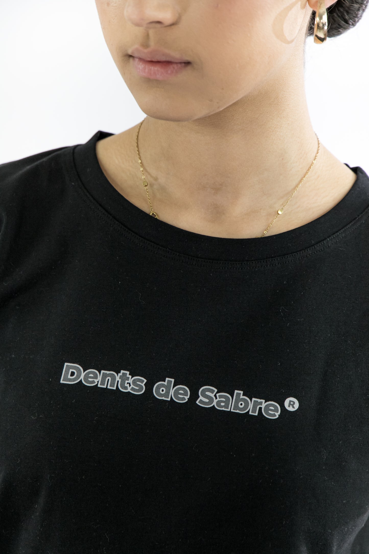 T-shirt femme noir Armada fabriqué en France