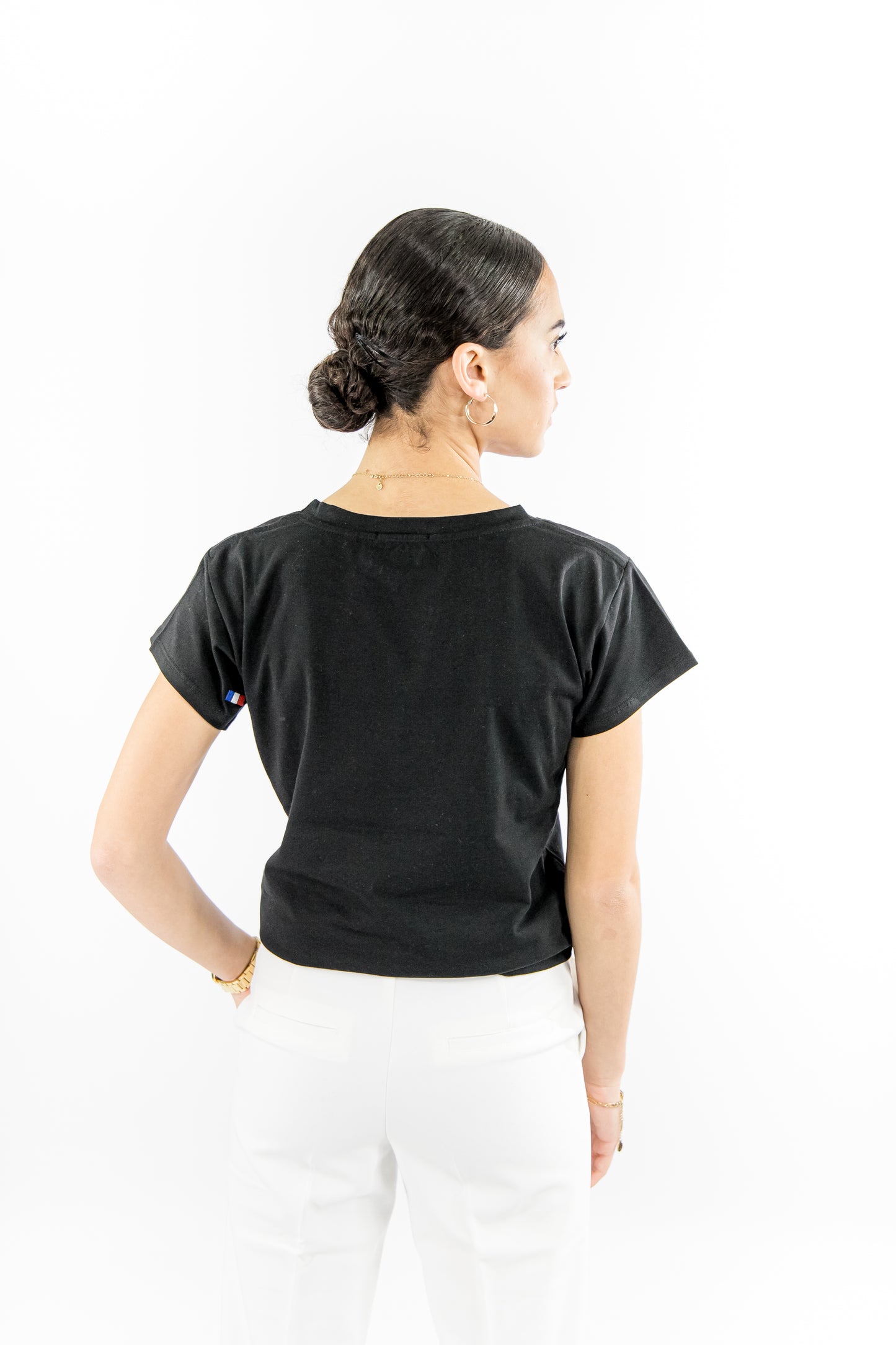 T-shirt femme noir Armada fabriqué en France